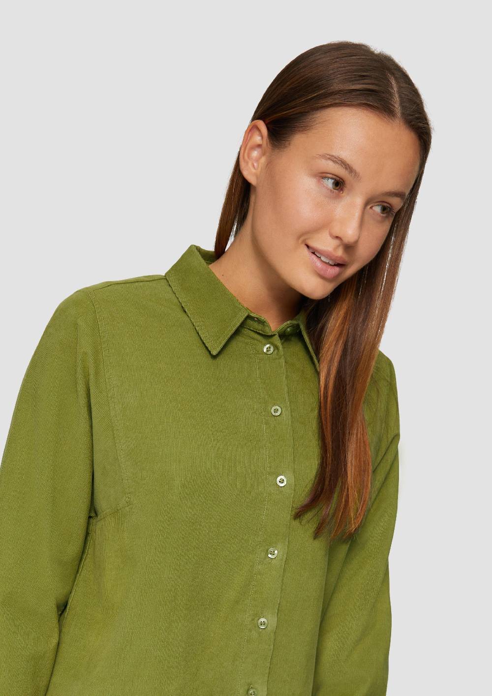 S.Oliver Cordbluse im Relaxed Fit mit Naht-Details Begrenztes Angebot