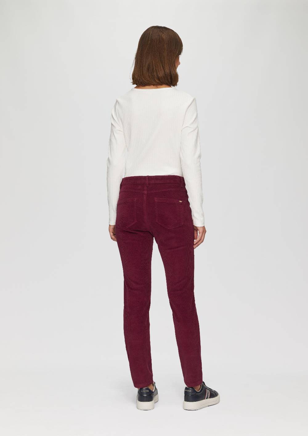 S.Oliver Schmal geschnittene Cordhose Preisnachlass