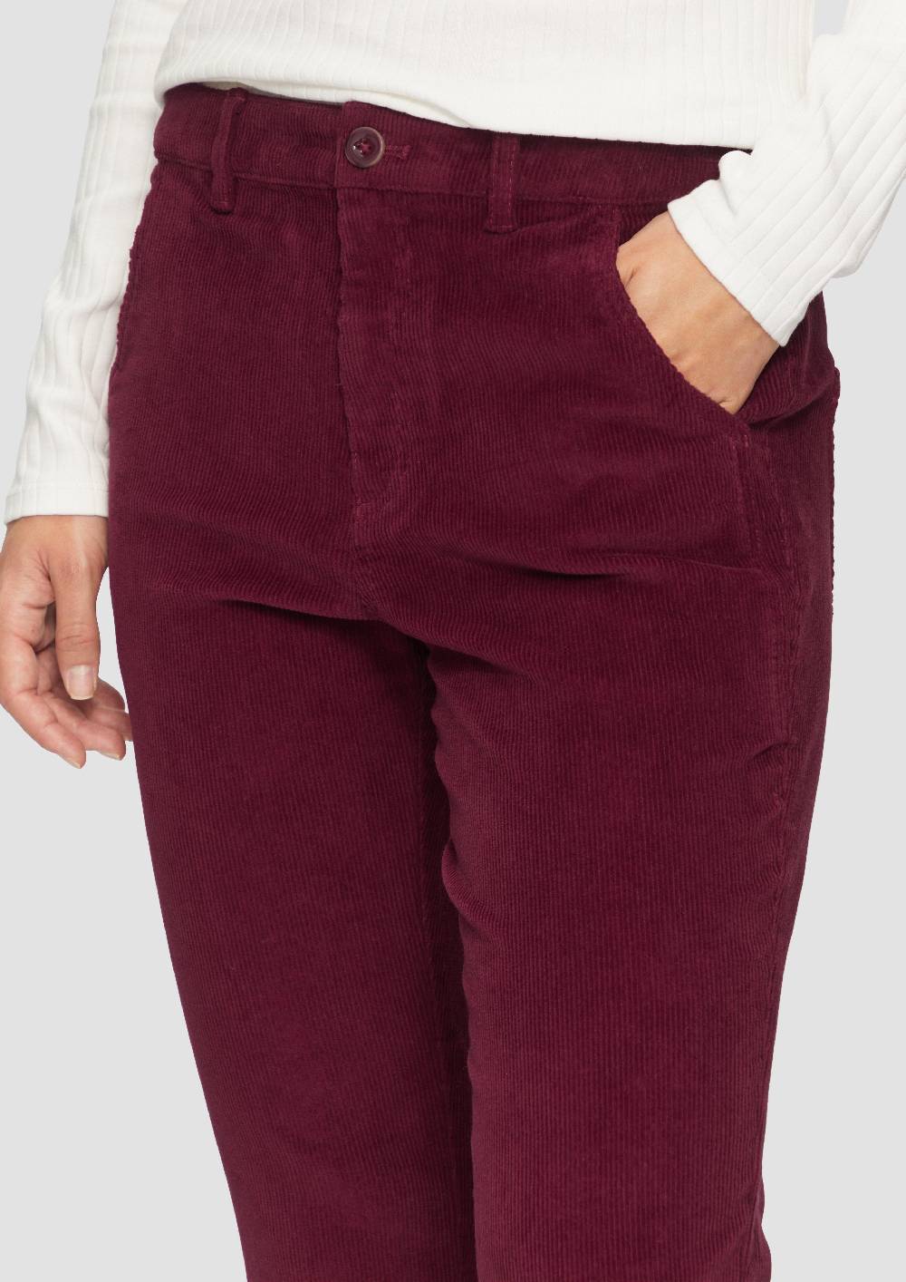 S.Oliver Schmal geschnittene Cordhose Preisnachlass