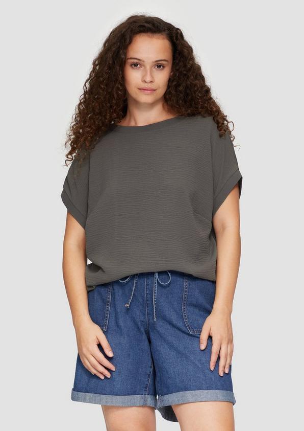S.Oliver Materialmix-T-Shirt im Loose Fit Online Outlet