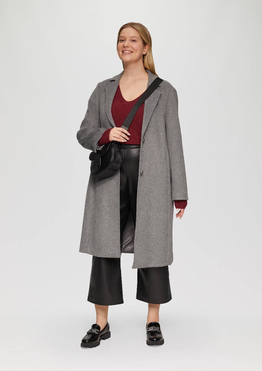 S.Oliver Strickpullover mit V-Ausschnitt im Loose Fit Große Rabatte