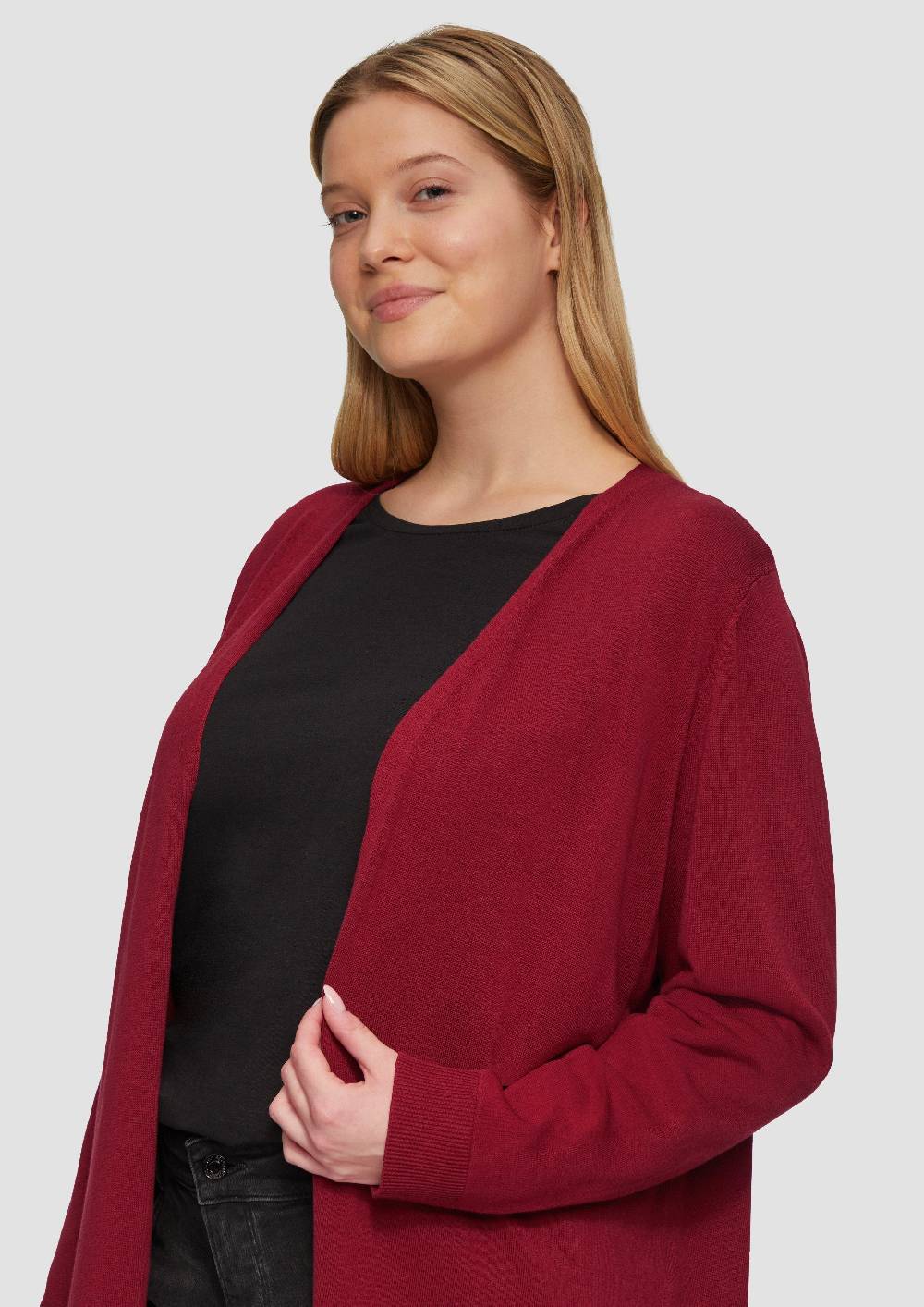 S.Oliver Cardigan aus Viskose-Baumwollmix Räumungsverkauf