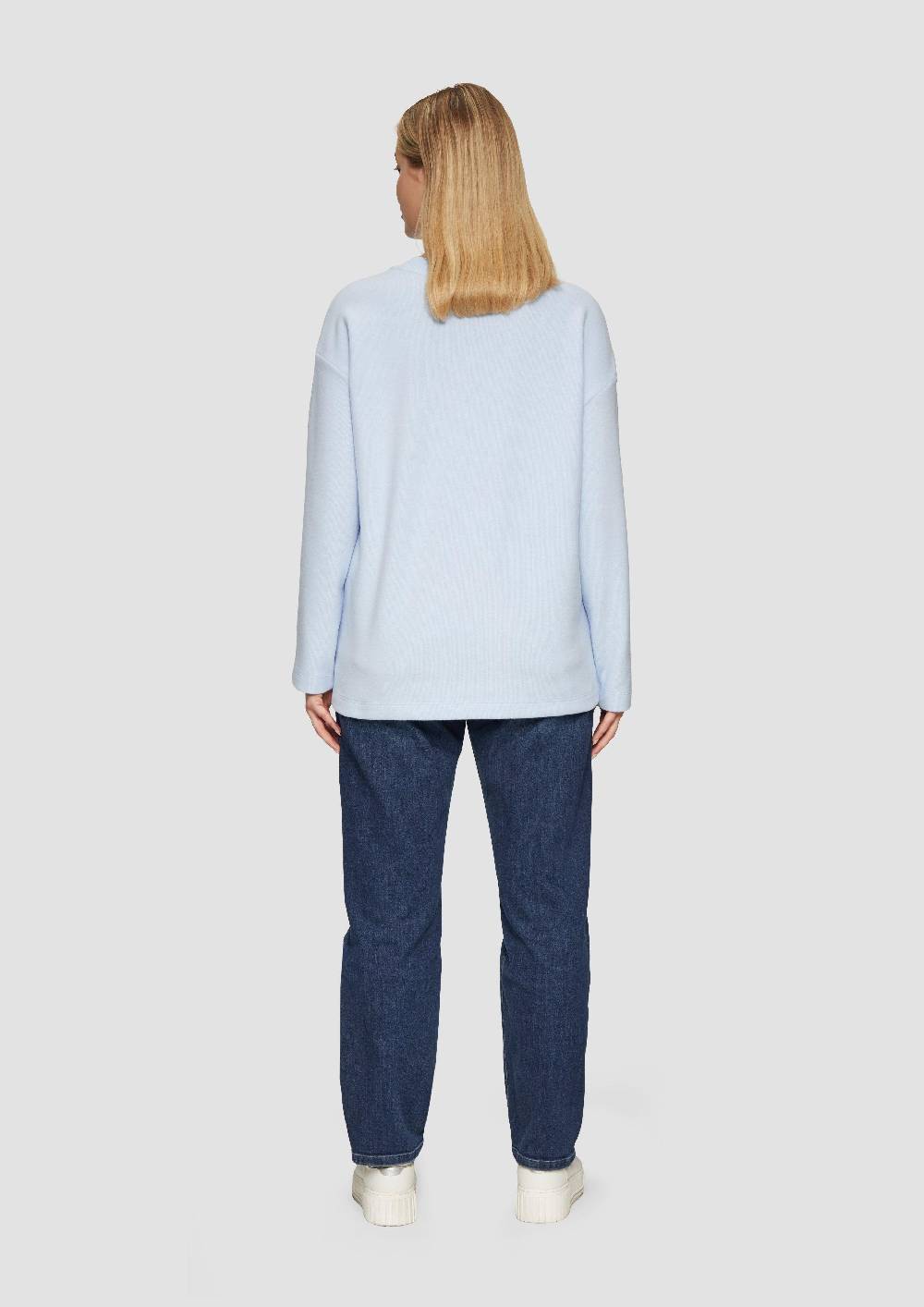 S.Oliver Weiches Sweatshirt mit überschnittenen Schultern Kauf eins, bekomm eins gratis