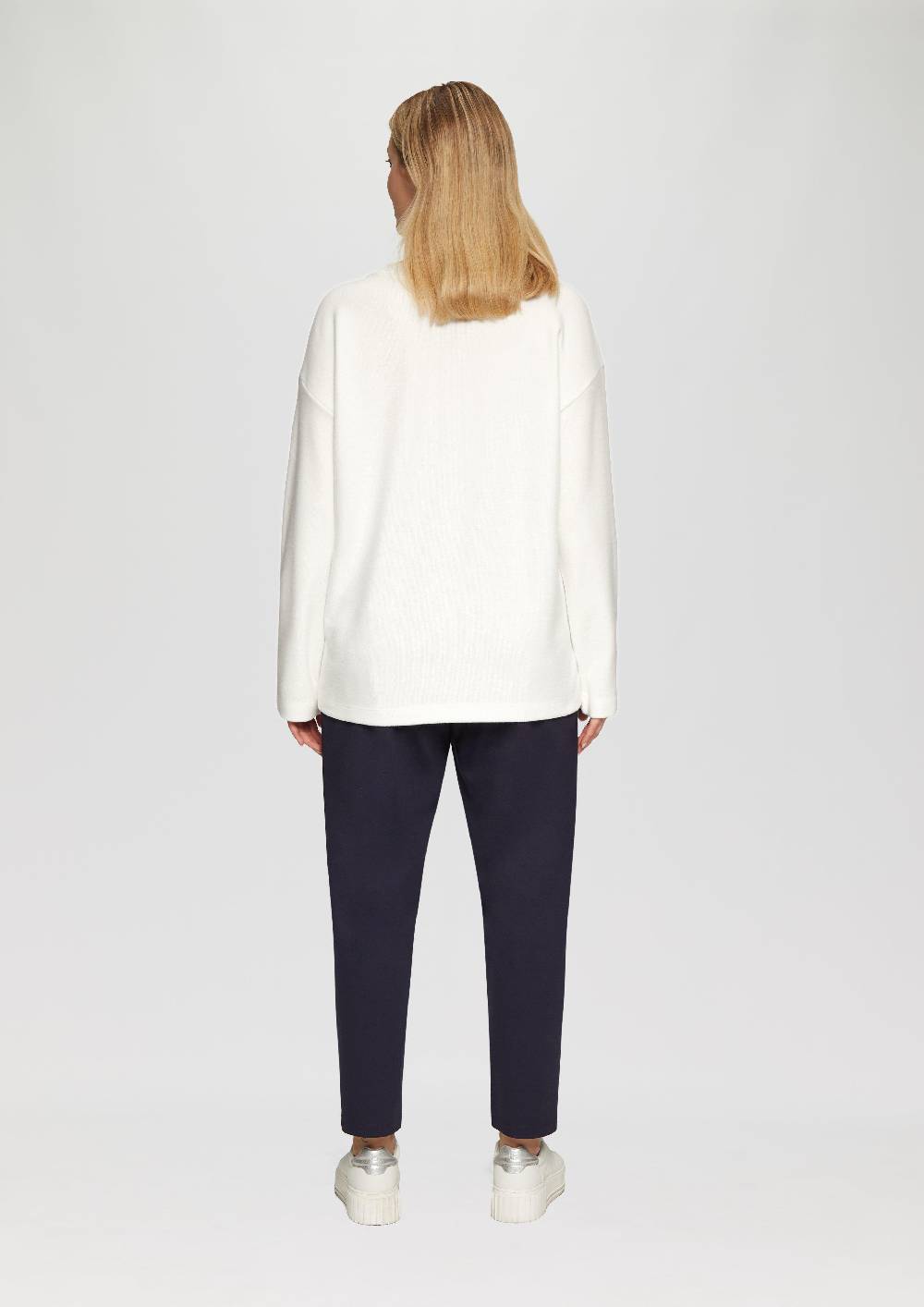 S.Oliver Weiches Sweatshirt mit überschnittenen Schultern Tägliche Deals