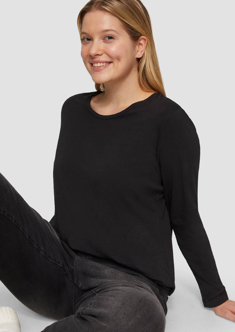 S.Oliver Longsleeve aus Baumwollstretch Riesige Ersparnisse