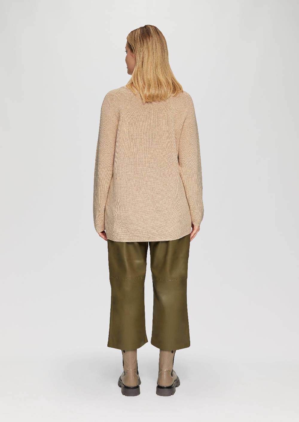 S.Oliver Strickpullover mit V-Ausschnitt im Loose Fit Tiefpreis