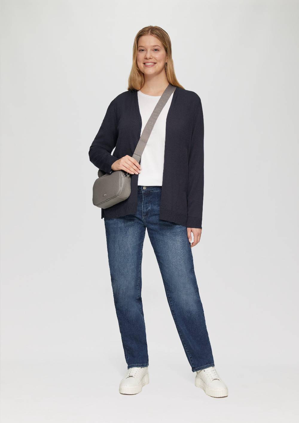 S.Oliver Cardigan aus Viskose-Baumwollmix Sonderangebot der Fabrik
