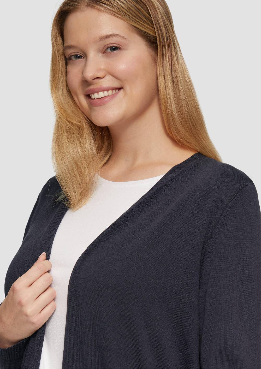 S.Oliver Cardigan aus Viskose-Baumwollmix Sonderangebot der Fabrik