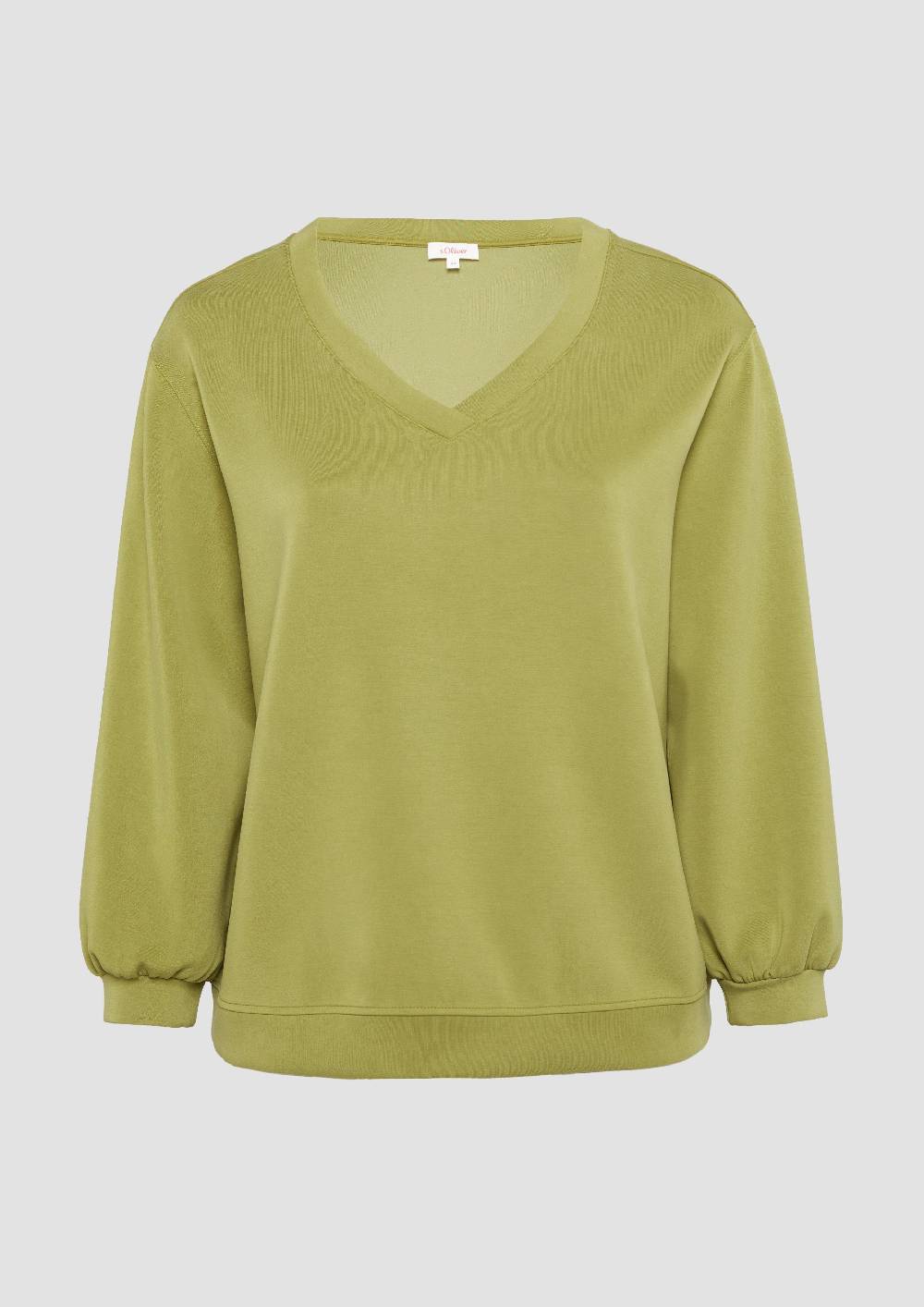 S.Oliver Scuba-Sweatshirt mit V-Ausschnitt Bis zu 55% Rabatt