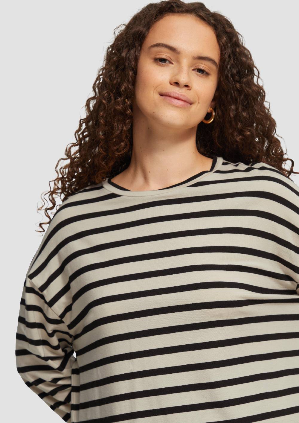 S.Oliver Cropped Langarmshirt aus Lyocellmix Discount Store für neue Produkte