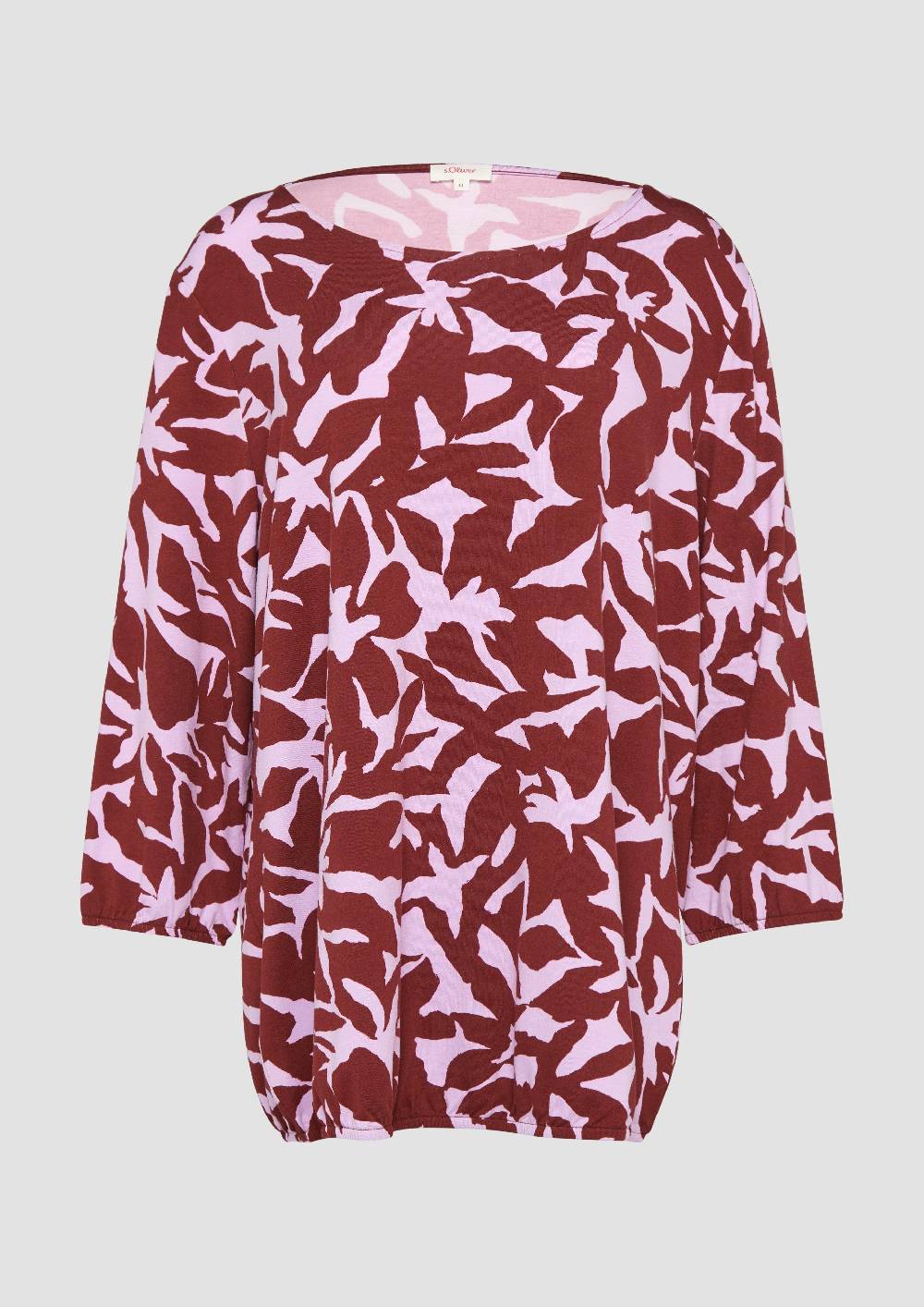 S.Oliver Shirt mit All-over-Print aus Viskosestretch Im Verkauf