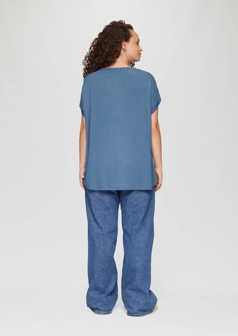 S.Oliver Materialmix-T-Shirt im Loose Fit zollfrei