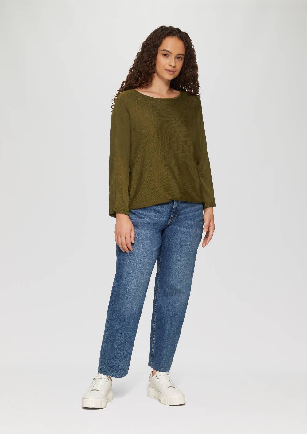 S.Oliver Strickpullover mit Fledermausarm 2025