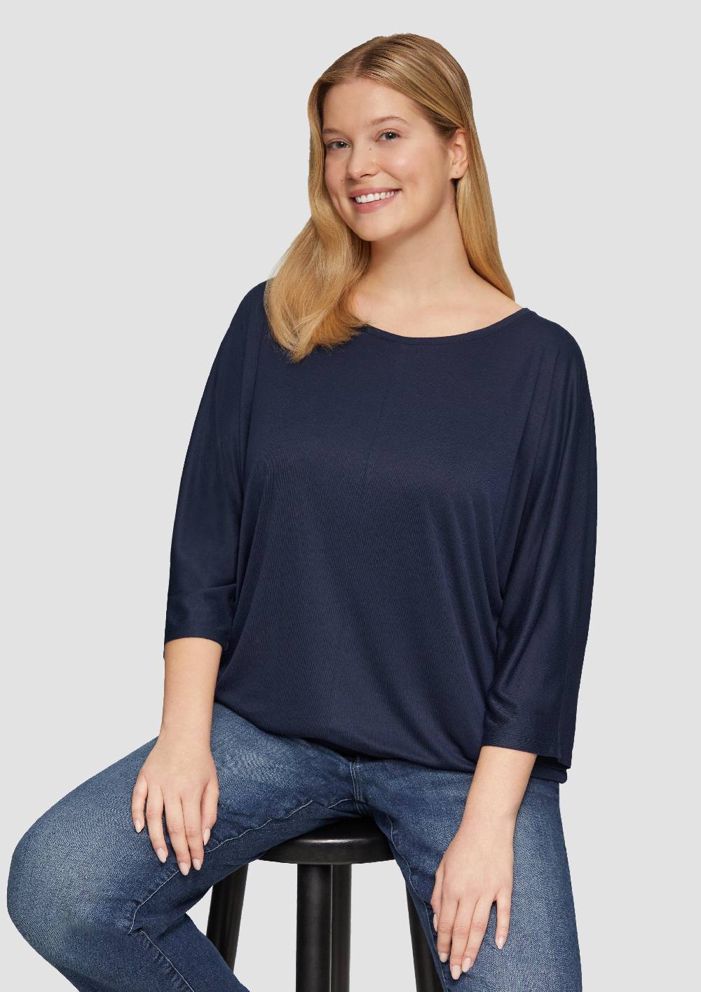 S.Oliver O-Shape-Shirt mit Fledermausarm Verkauf