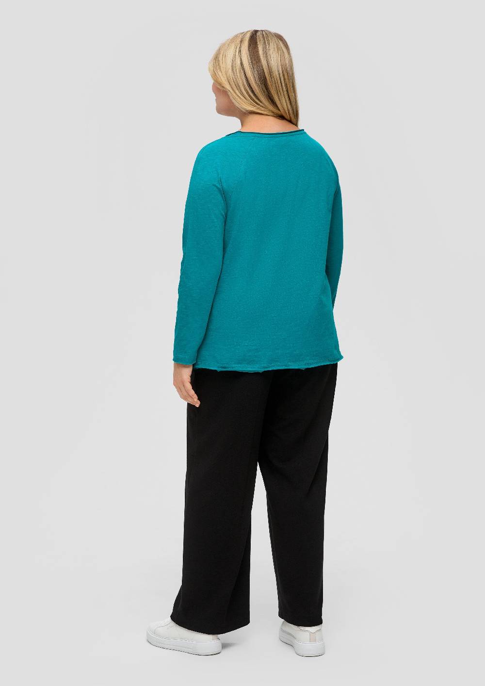 S.Oliver Longsleeve mit Flammgarn-Struktur Schlussverkauf
