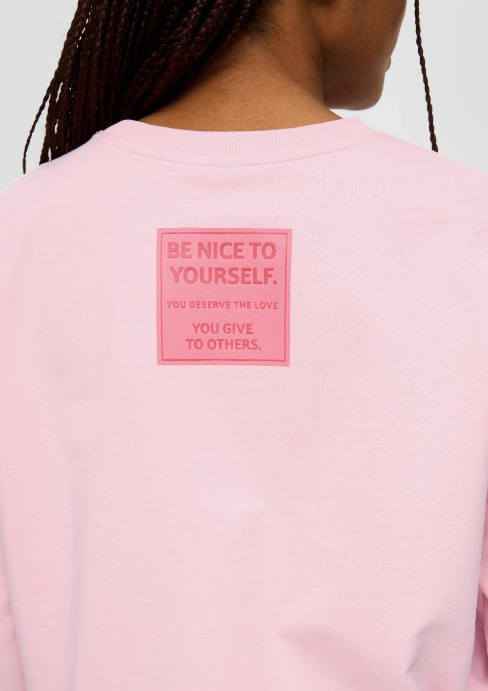S.Oliver Sweatshirt im Boxy Cut mit Rückenprint Günstiger Verkauf