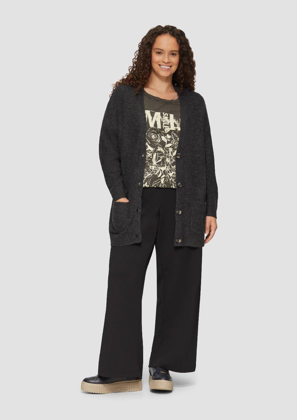 S.Oliver Oversized Print-Shirt im Used-Look Fabrikverkauf