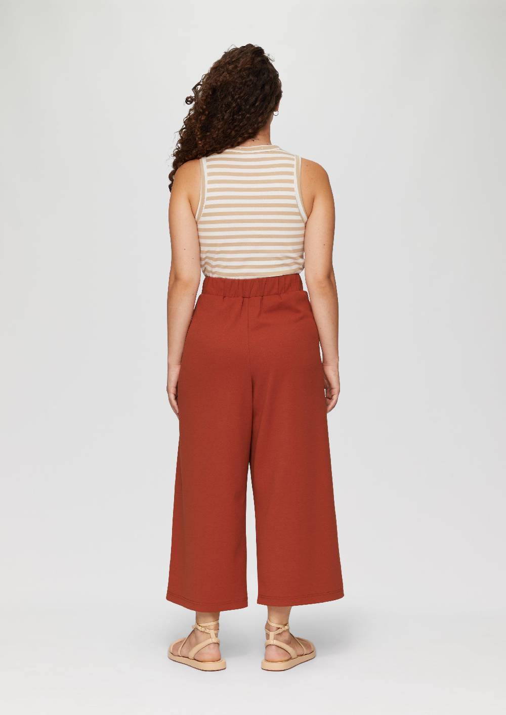 S.Oliver Elastische Wide-Leg-Hose aus Crêpe Meist gekauft