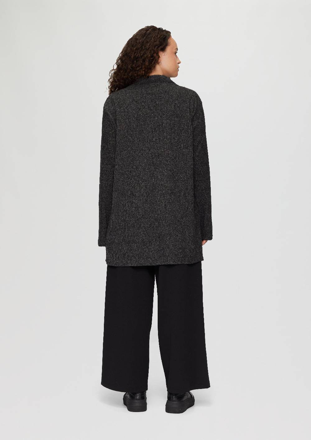 S.Oliver Gerippter Long-Cardigan in melierter Optik Blitzverkäufe