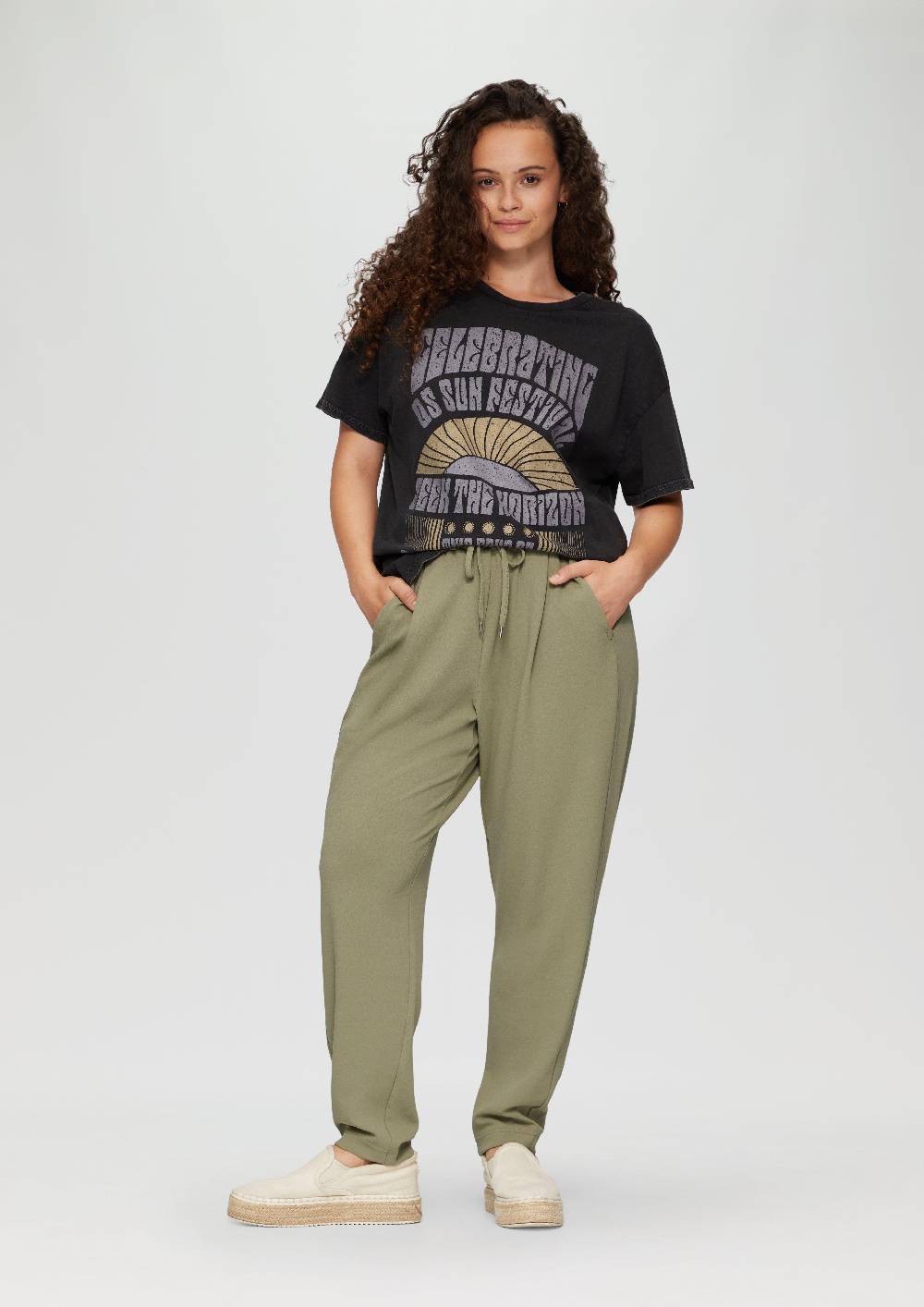 S.Oliver Jogpants aus Interlock-Crêpe Versandkostenfrei