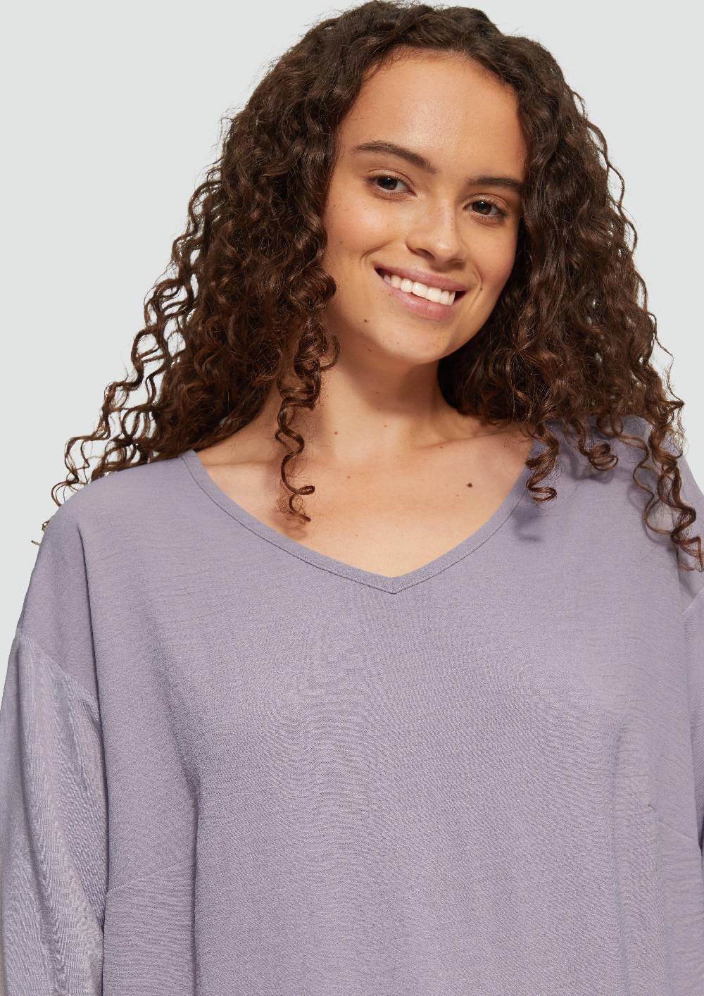 S.Oliver Shirt im Fabricmix und Loose Fit Großer Ausverkauf