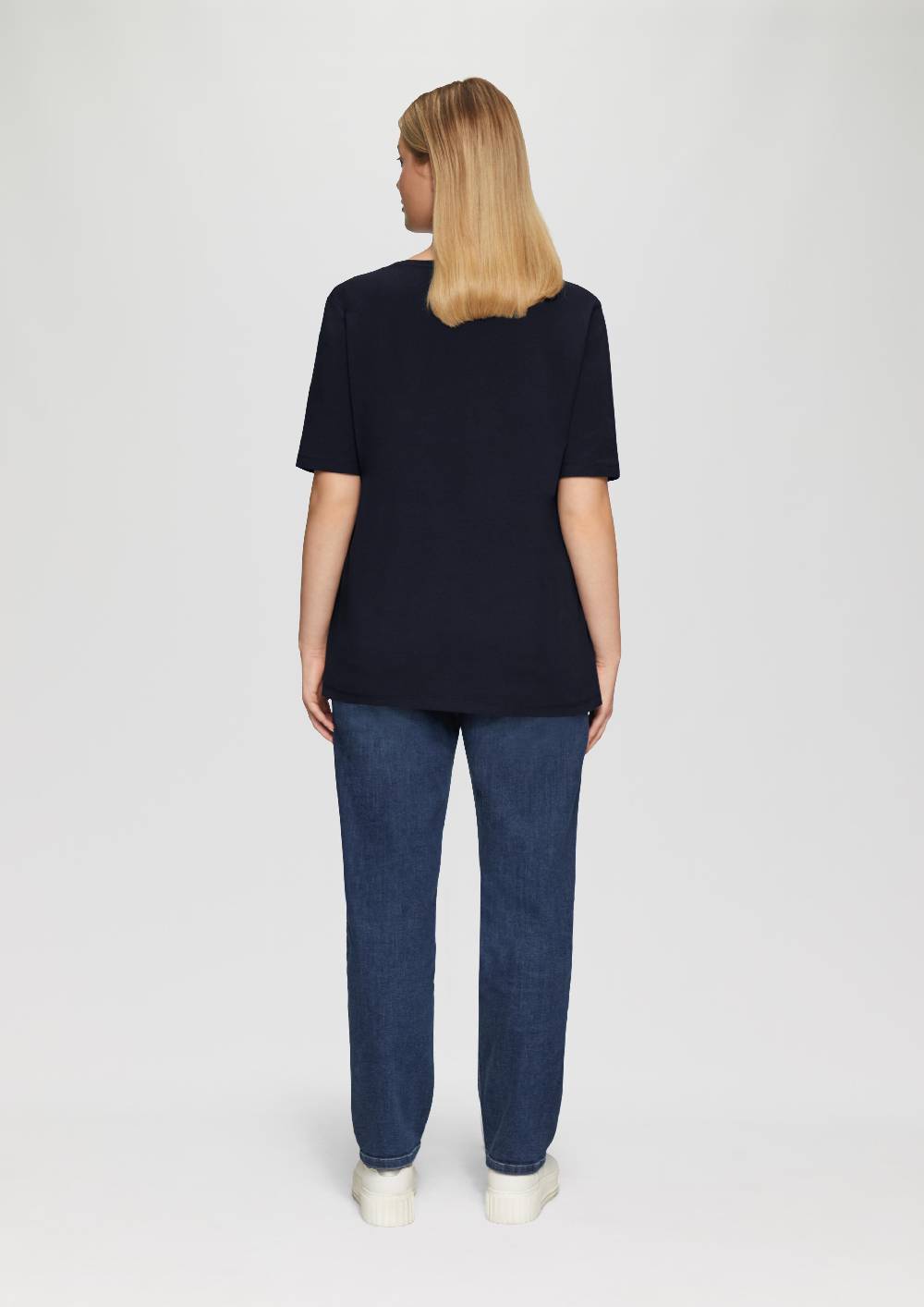 S.Oliver T-Shirt mit Rundhalsausschnitt und Front-Print Black Friday