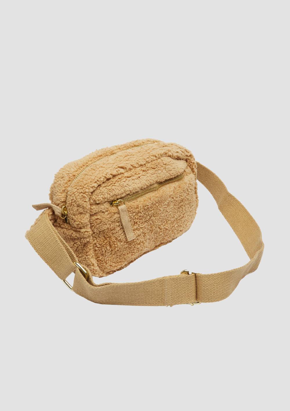 S.Oliver Crossbody-Bag aus Teddyplüsch 50% Rabatt mit kostenlosem Versand