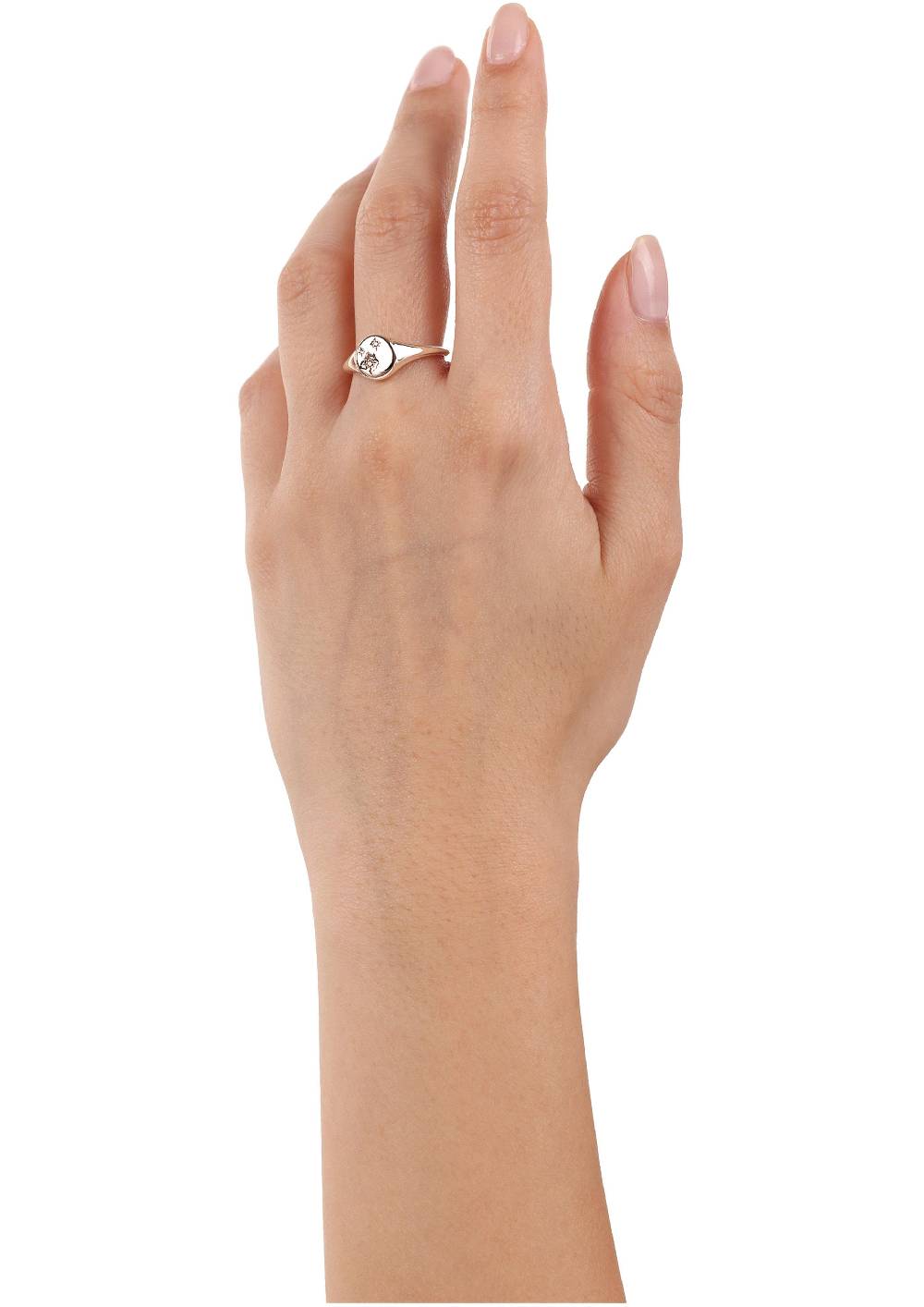 S.Oliver rosévergoldeter Silber-Ring mit Zirkonia-Steinen Versandkostenfrei