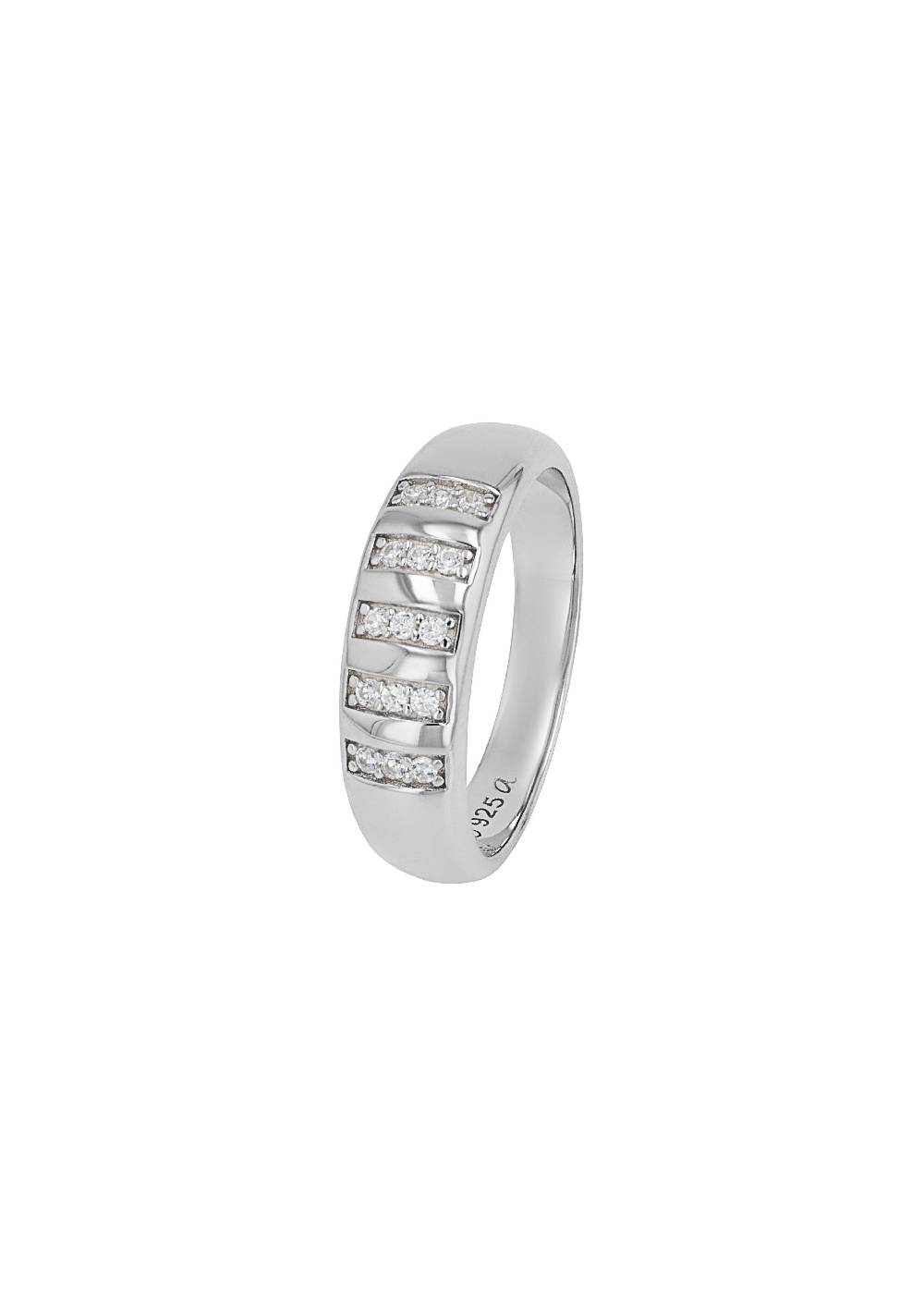 S.Oliver Silber-Ring mit Zirkonia-Steinen Großer Ausverkauf