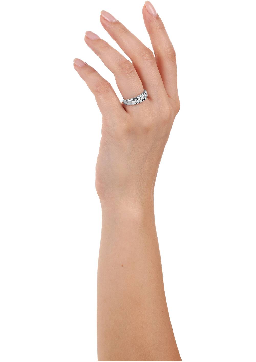 S.Oliver Silber-Ring mit Zirkonia-Steinen Großer Ausverkauf