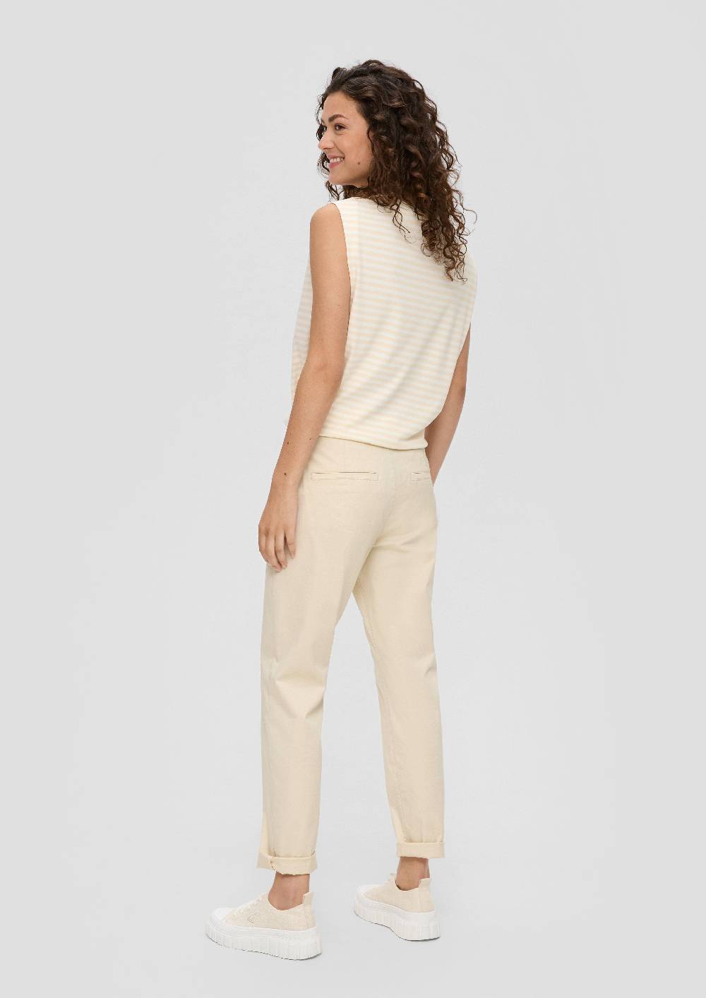 S.Oliver Chino mit Gürtel aus Baumwollstretch Große Rabatte