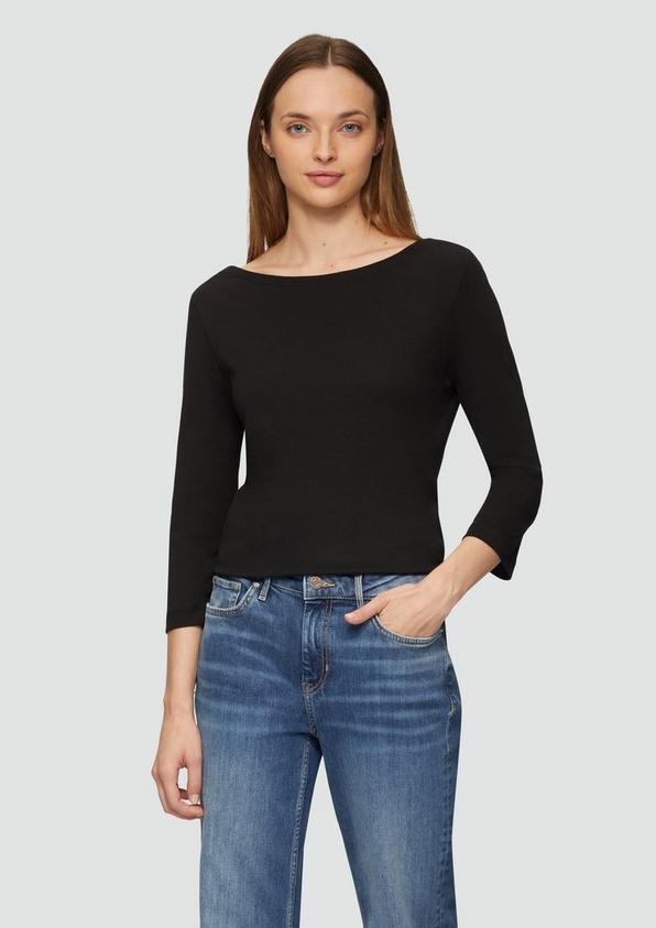 S.Oliver T-Shirt mit 3/4-Arm und U-Boot Ausschnitt Bestseller