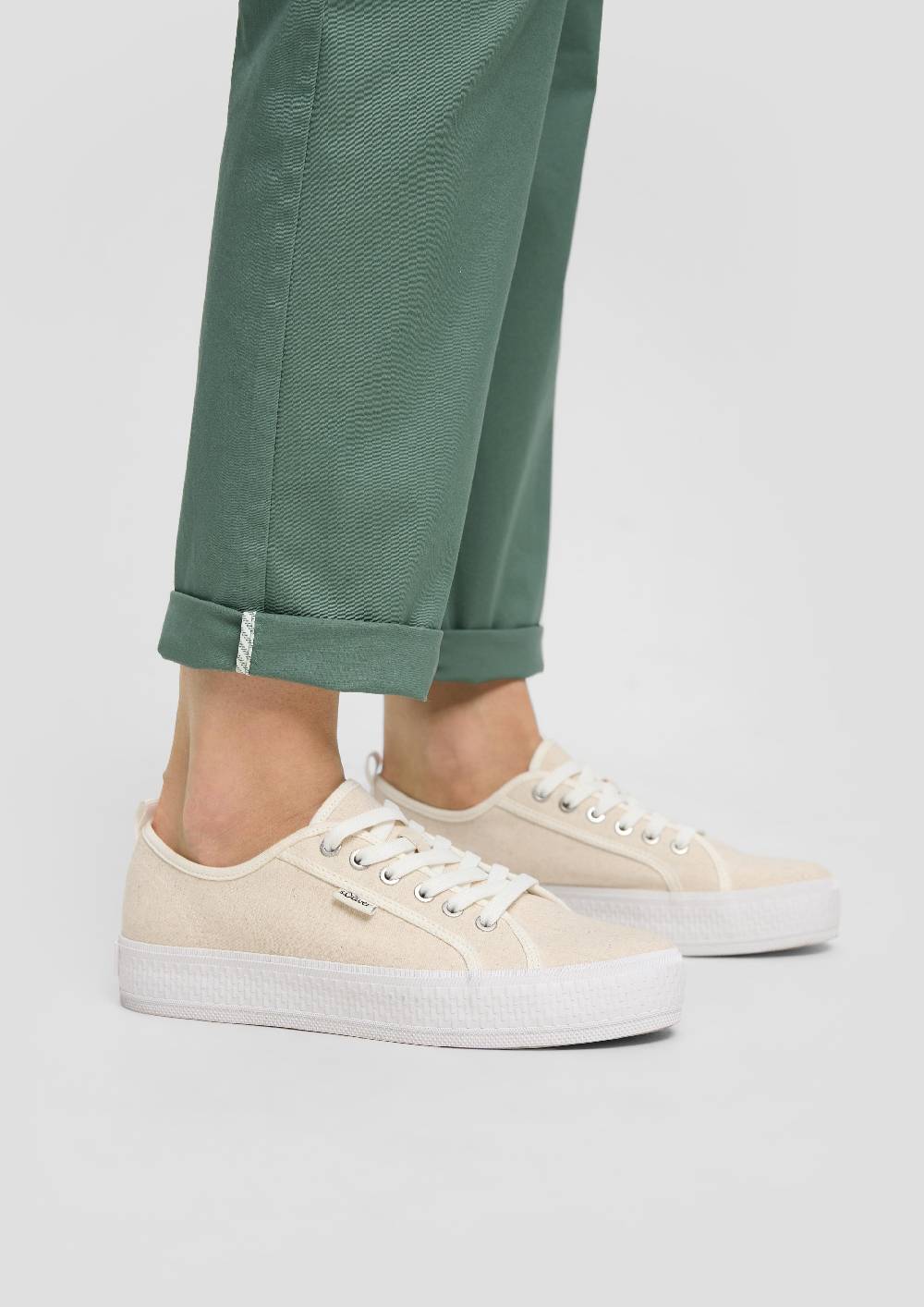 S.Oliver Chino mit Gürtel aus Baumwollstretch Saisonale Angebote