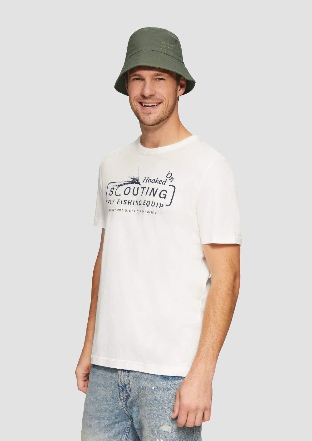 S.Oliver Bucket-Hat mit Print-Detail Begrenzte Freigabe