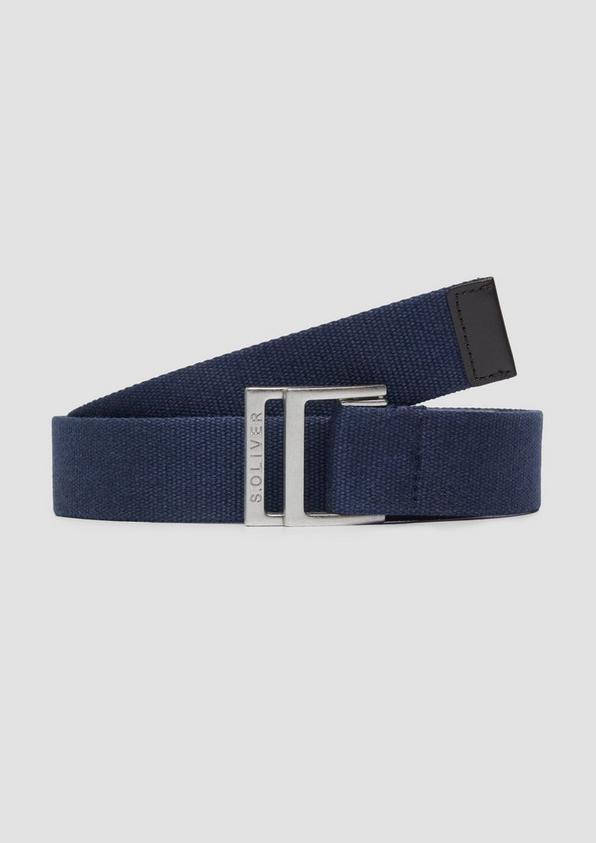 S.Oliver Canvas-Gürtel mit Lederdetails Bis zu 50% Rabatt