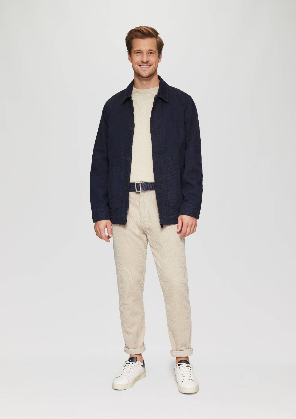 S.Oliver Canvas-Gürtel mit Lederdetails Bis zu 50% Rabatt