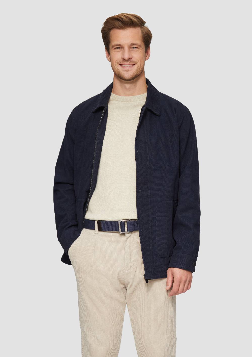 S.Oliver Canvas-Gürtel mit Lederdetails Bis zu 50% Rabatt
