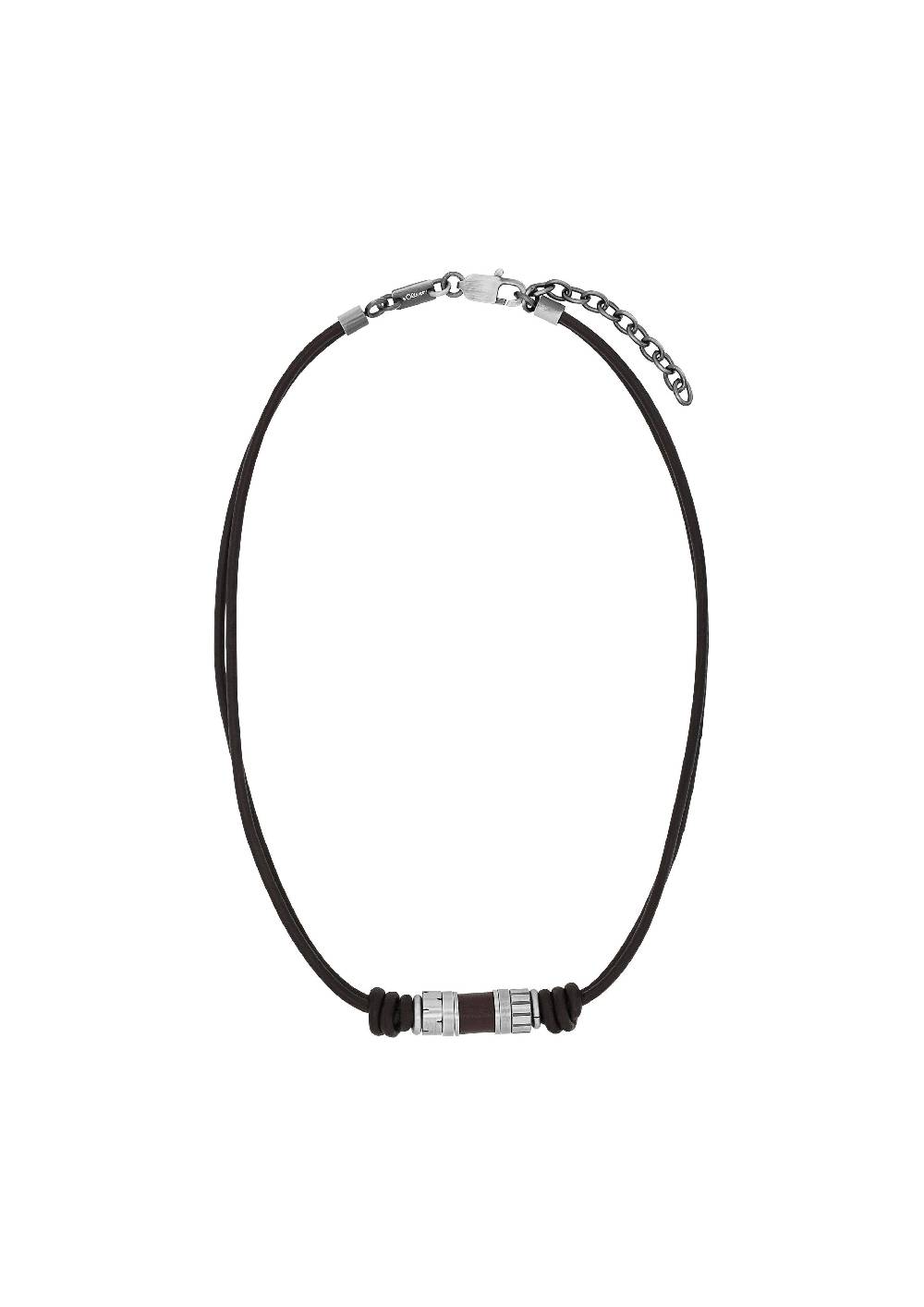 S.Oliver Ledercollier mit Edelstahl-Beads Nur für heute