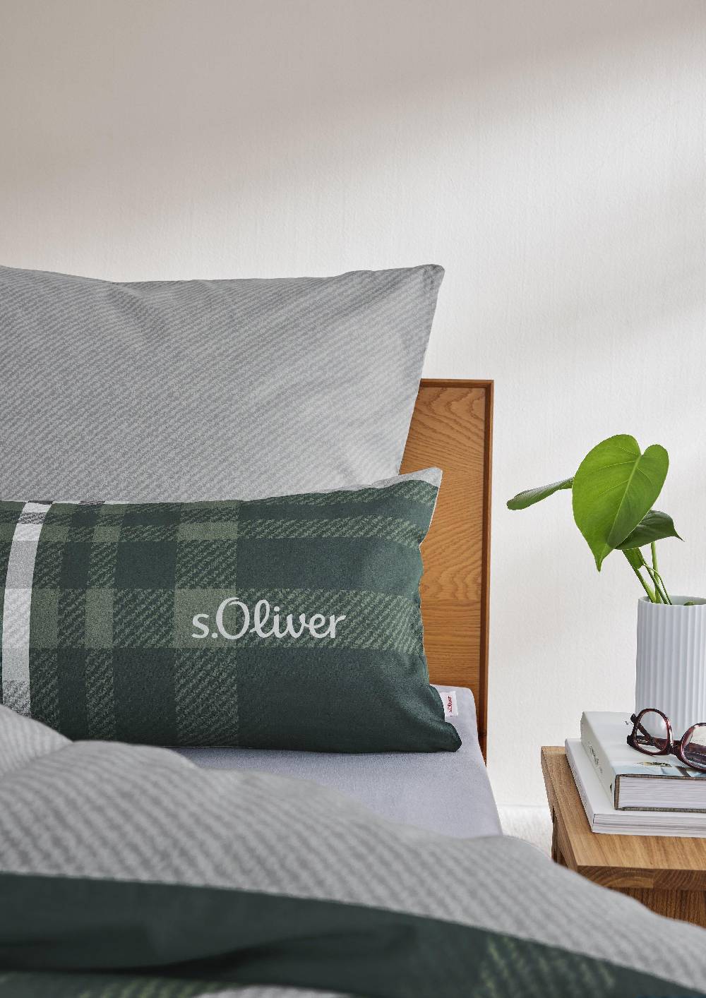 S.Oliver Bettwäsche mit Karo-Details Fabrik Onlineshop