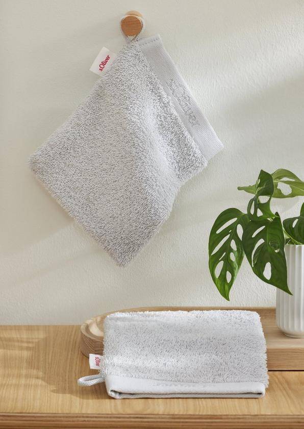 S.Oliver Waschhandschuh aus reiner Baumwolle Flash Sale