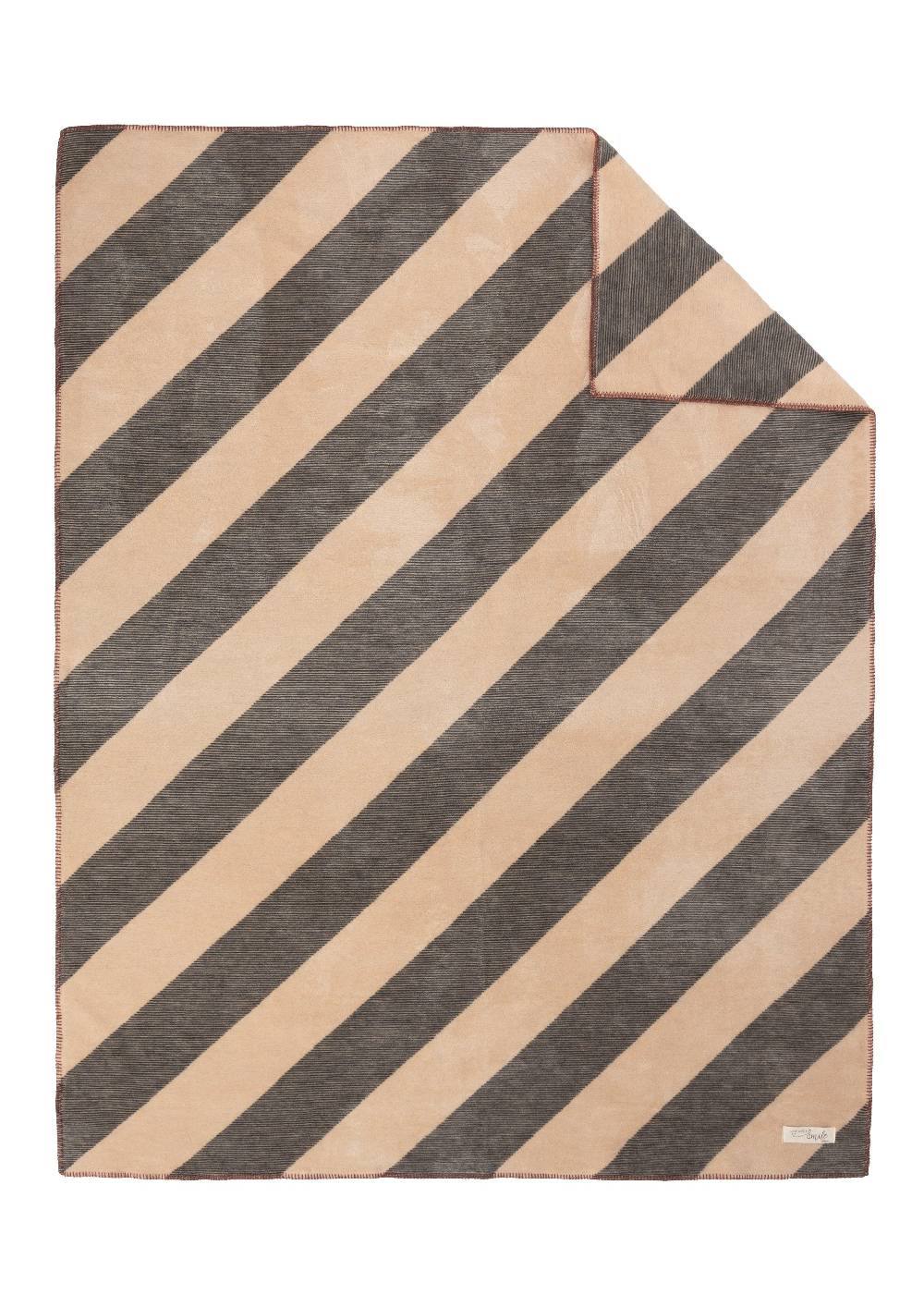 S.Oliver Jacquard-Decke mit Streifenmuster Saisonschlussverkauf