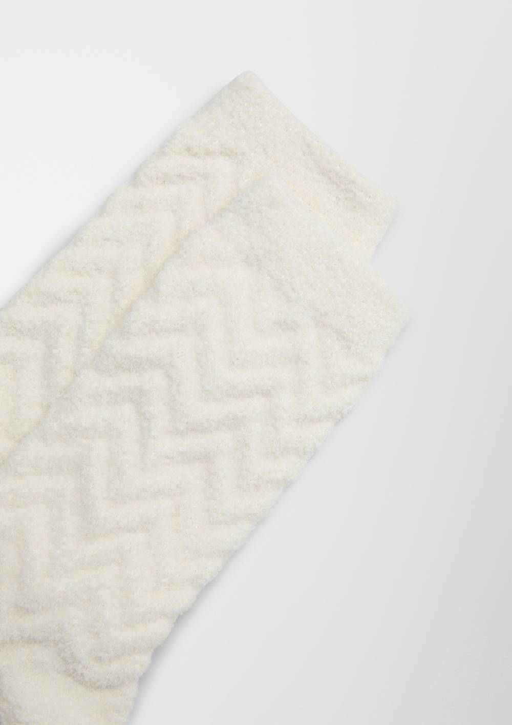 S.Oliver 2er-Pack Kuschelsocken mit Struktur Heißer Verkauf