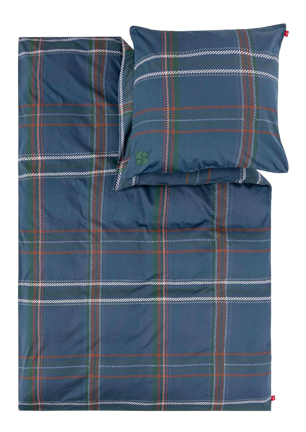 S.Oliver Karierte Bettwäsche aus Baumwollsatin Blitzangebot