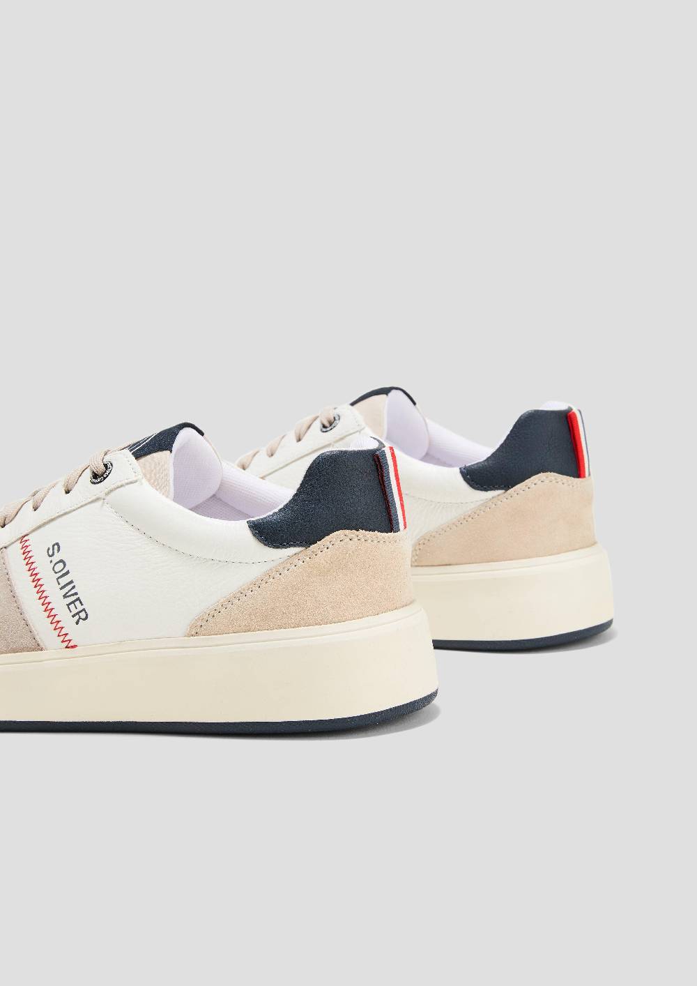 S.Oliver Sneaker aus Leder mit Logo-Detail Nur für heute