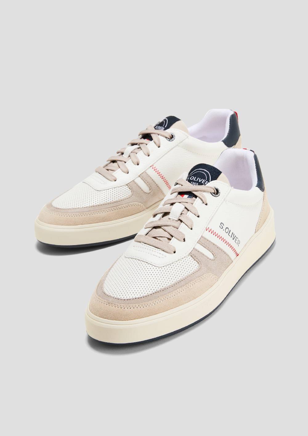 S.Oliver Sneaker aus Leder mit Logo-Detail Nur für heute