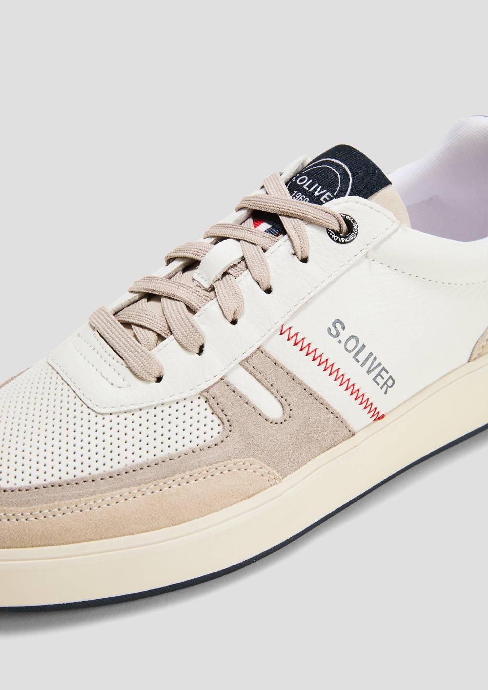 S.Oliver Sneaker aus Leder mit Logo-Detail Nur für heute