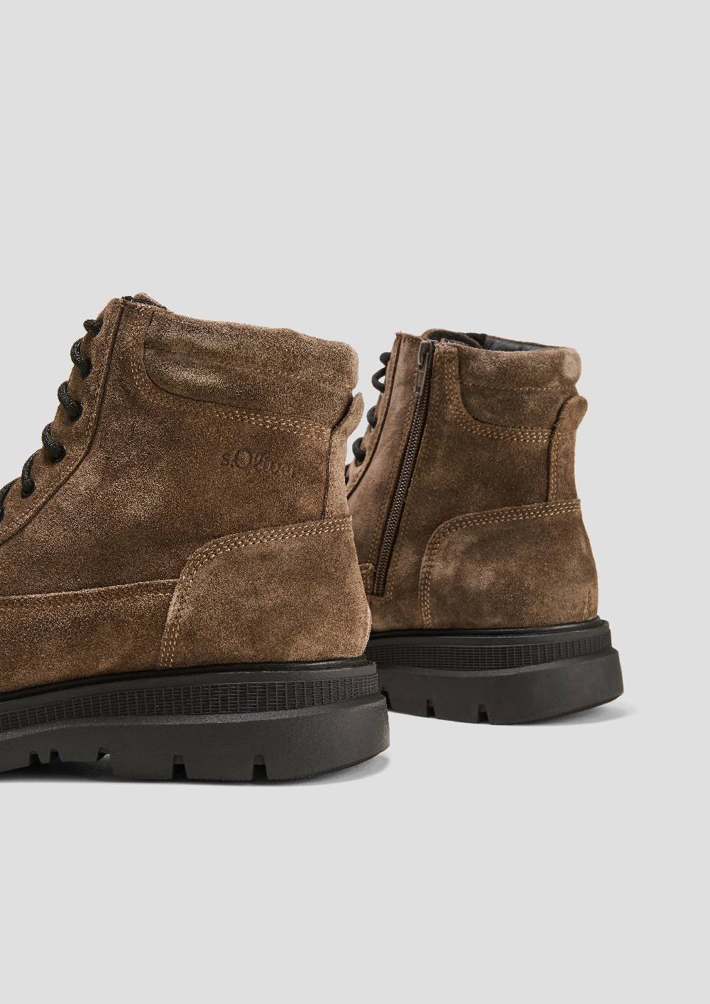 S.Oliver Gefütterte Boots aus Leder Angebote