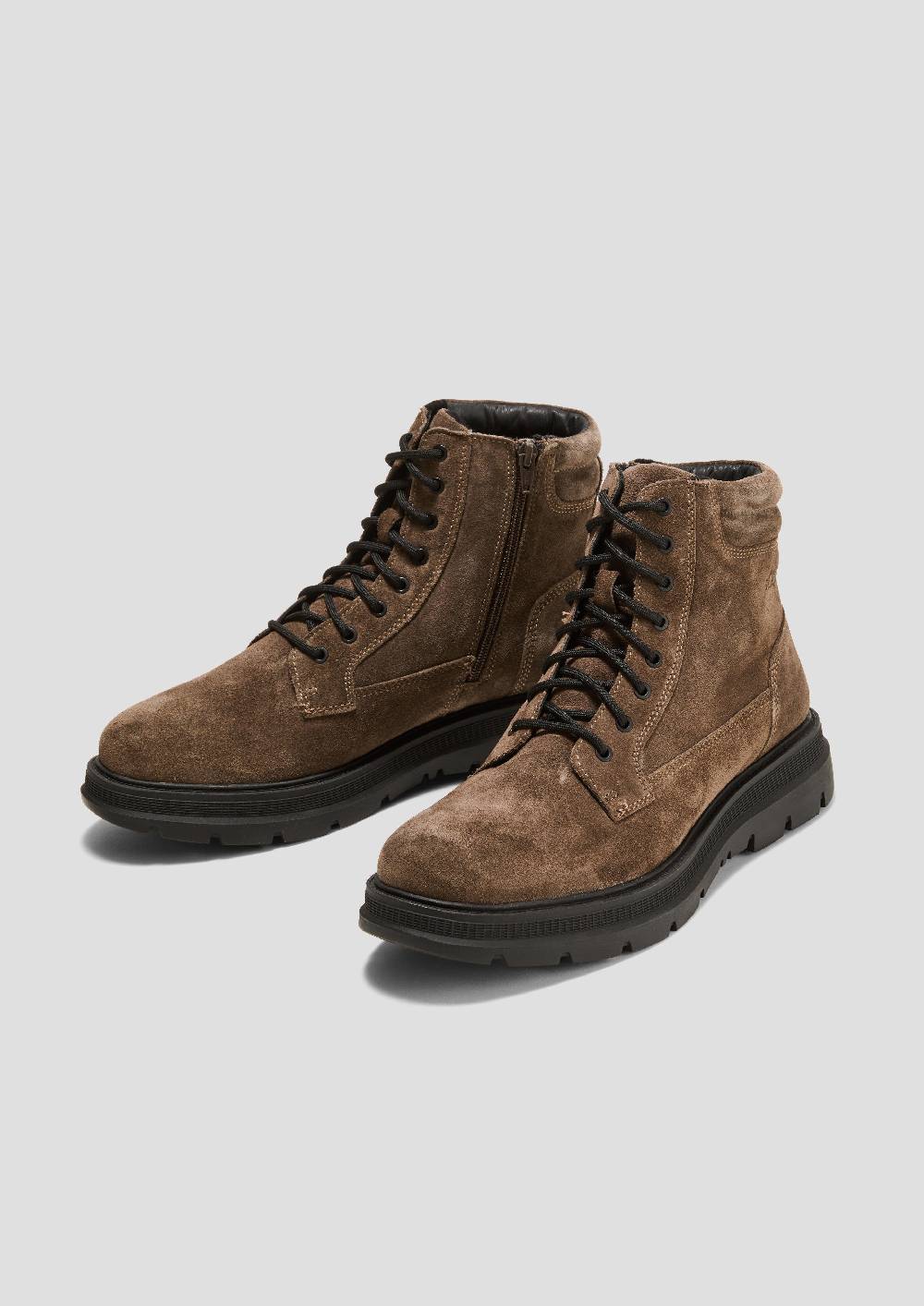 S.Oliver Gefütterte Boots aus Leder Angebote