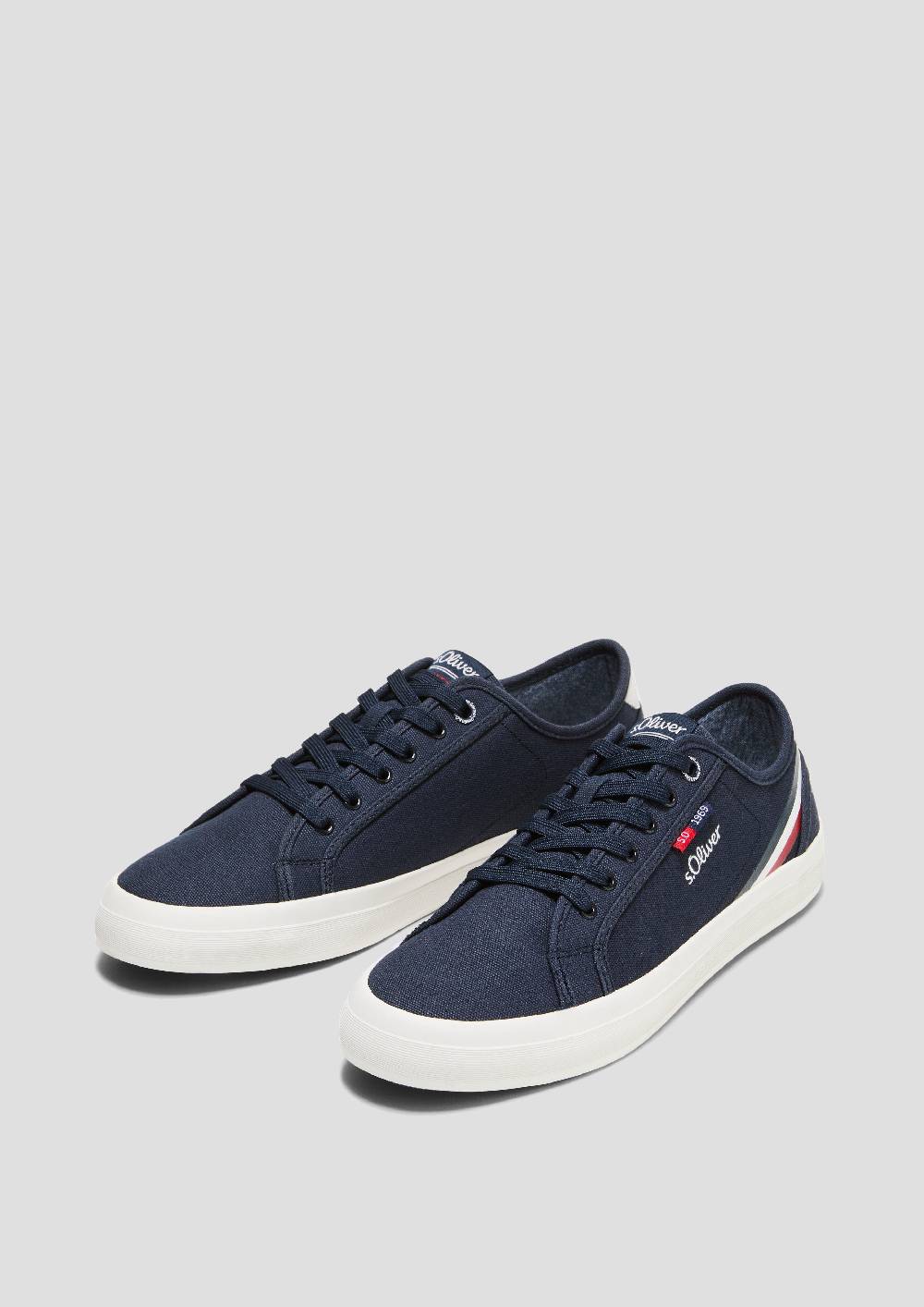 S.Oliver Sneaker mit Kontrast-Details und Logo Limitierter Zeitrabatt
