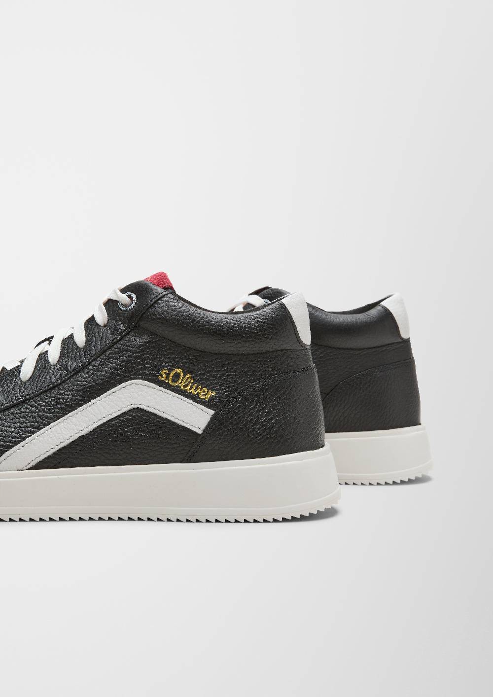 S.Oliver Leder-Sneaker mit Kontrast-Details Muttertagsangebot